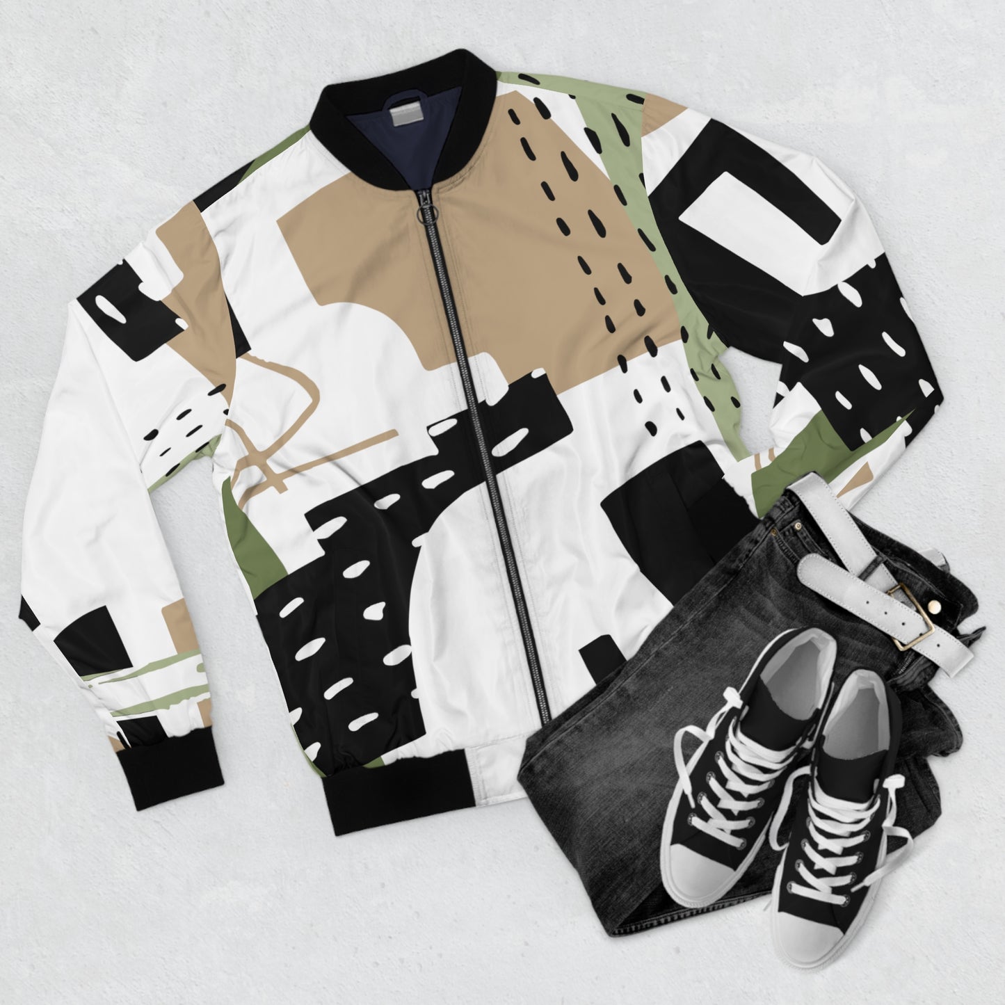 Geometric Bomber Jacket